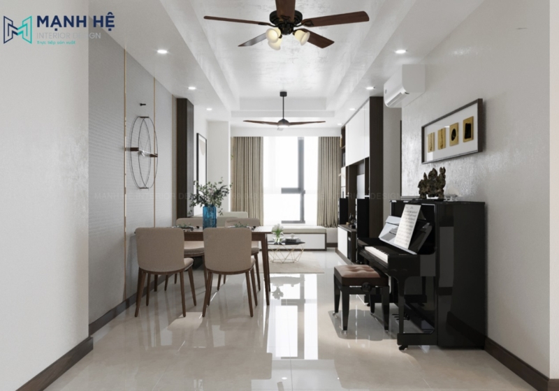 Phong Khach Lien Ke Phong Bep