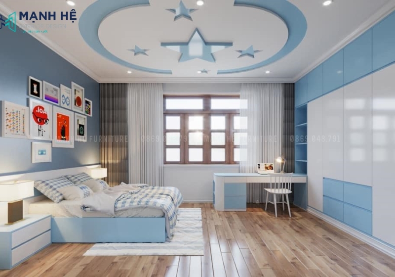 Phong Ngu Mau Xanh Dep Noi That Manh He