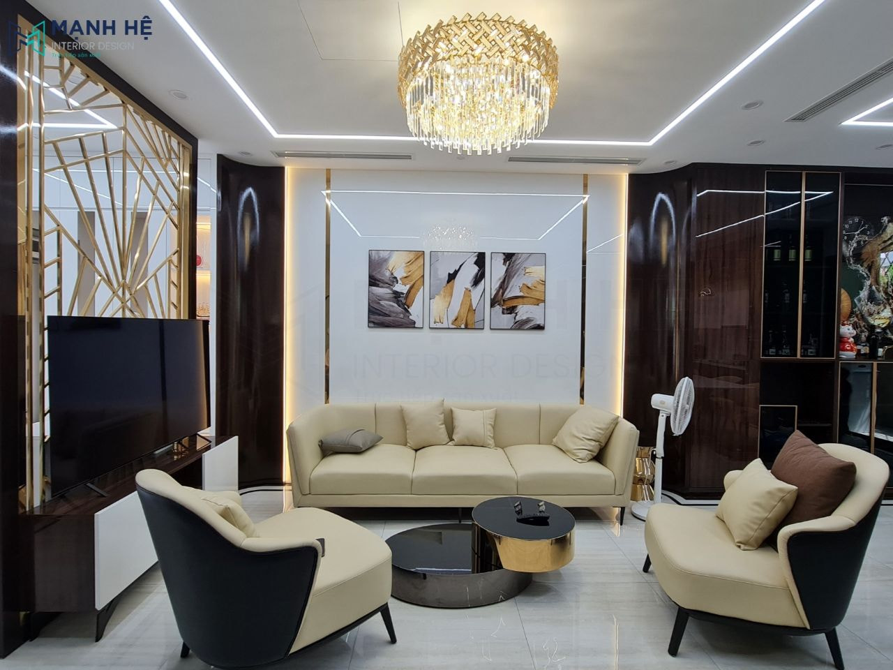 thi-cong-noi-that-phong-khach-nha-pho-8 Thi công nội thất nhà phố Hà Nội - chị Hạnh