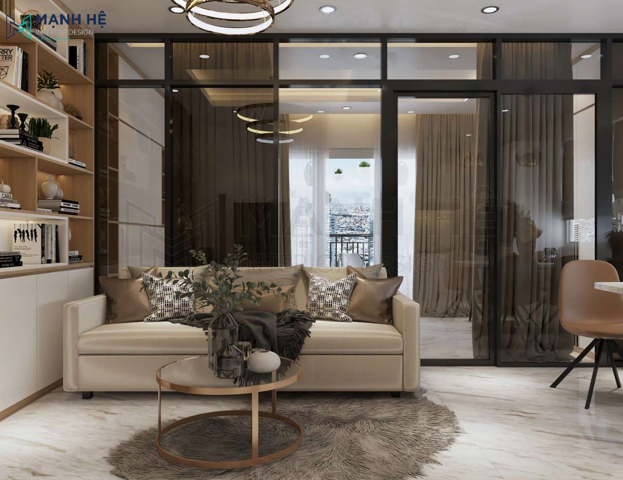 [Tổng hợp] Mẫu thiết kế nội thất chung cư 45m2 hiện đại, tiện nghi nhất 2025