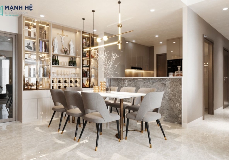 Thiet Ke Noi That Phong Khach Bep 8