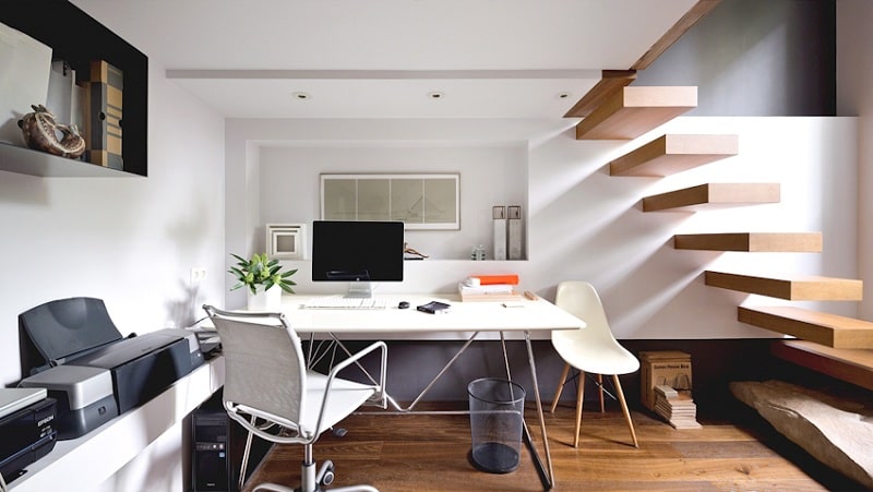 Thiet Ke Phong Lam Viec Sang Trong Tai Nha Noi That Manh He