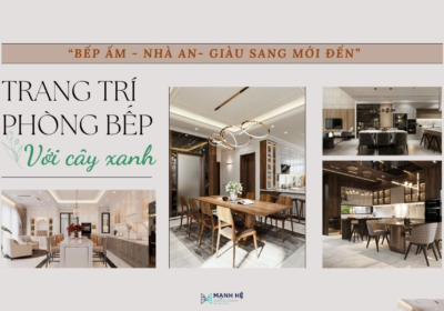 Trang Tri Phong Bep Voi Cay Xanh