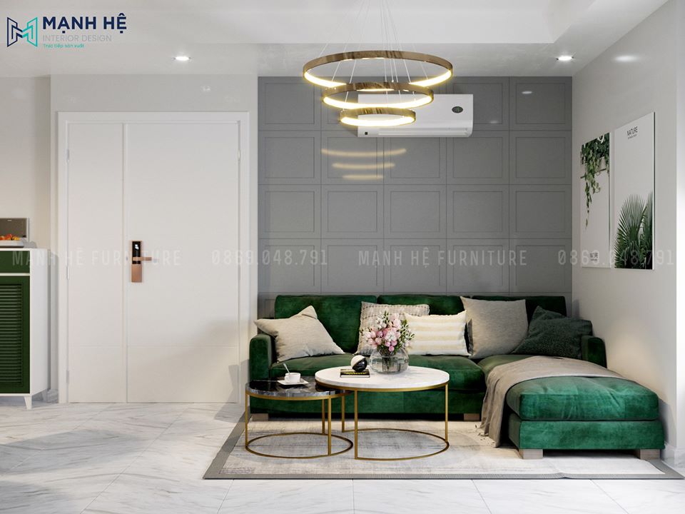 1 Phong Khach Phòng khách sử dụng bộ sofa chữ L