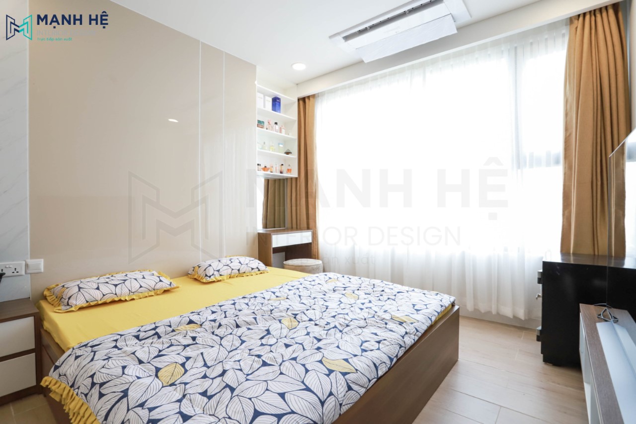 16. Tối ưu ánh Sáng Phòng Ngủ Rèm 2 Lơp