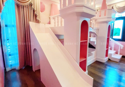 Mẫu giường tầng lâu đài công chúa GT030