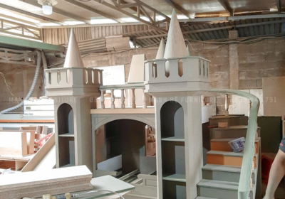 Mẫu giường tầng lâu đài công chúa GT030