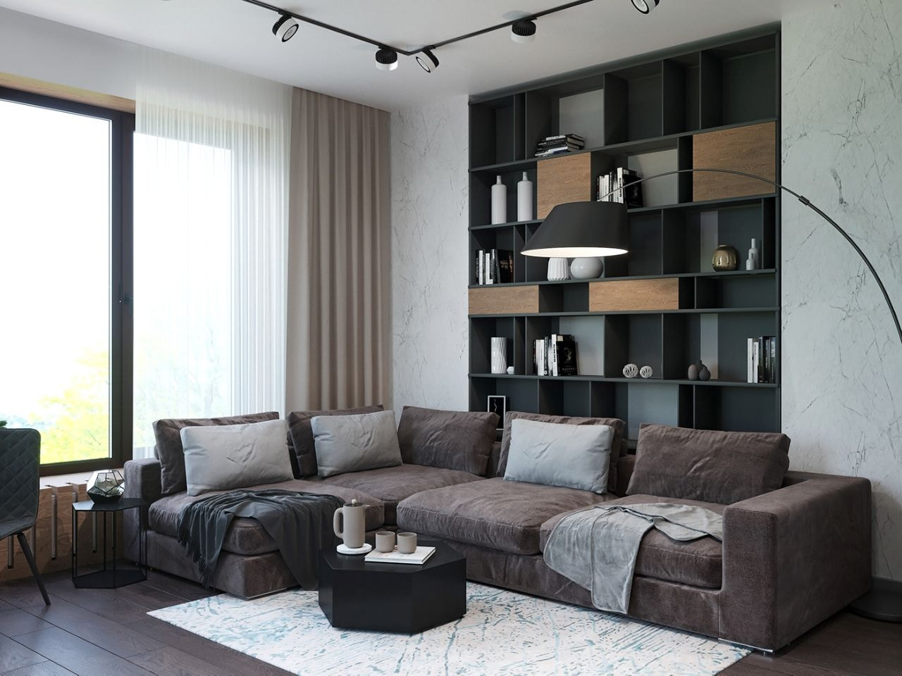 Nội thất căn hộ 45m2 đa năng dành cho 1 người ở