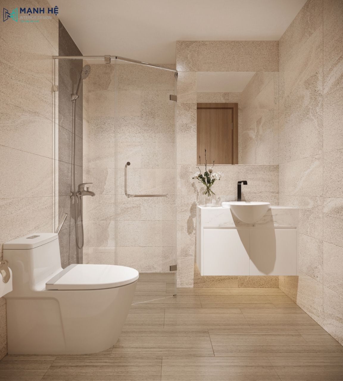 Thiết kế nội thất nhà nhỏ Căn hộ studio 30m2 với nội thất gỗ công nghiệp hiện đại - tiện nghi