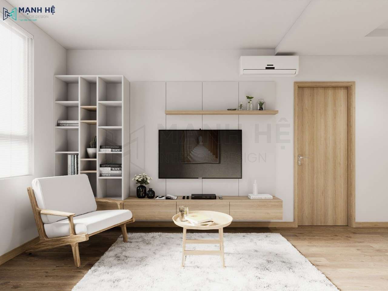 Phong cách thiêt kế căn hộ chung cư 1 phòng ngủ Phong Cách Tối Giản (Minimalist)