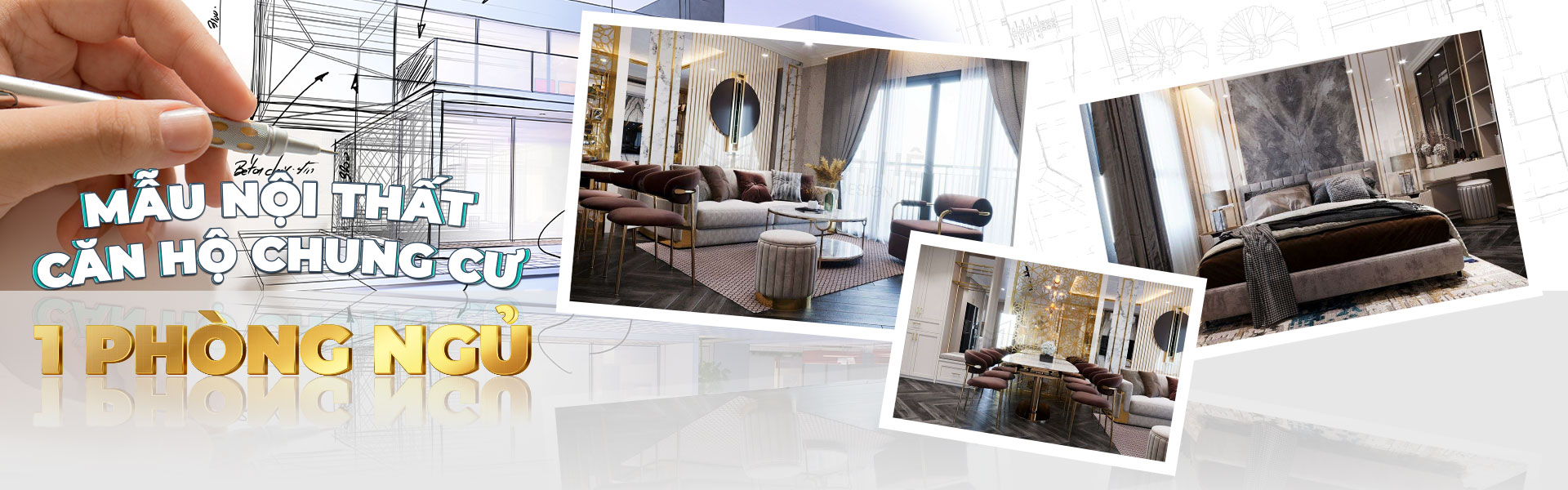 banner căn hộ chung cư 1 phòng ngủ