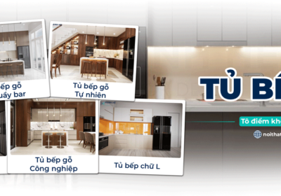 Tủ bếp gỗ tự nhiên đa dạng kiểu dáng thiết kế hiện đại