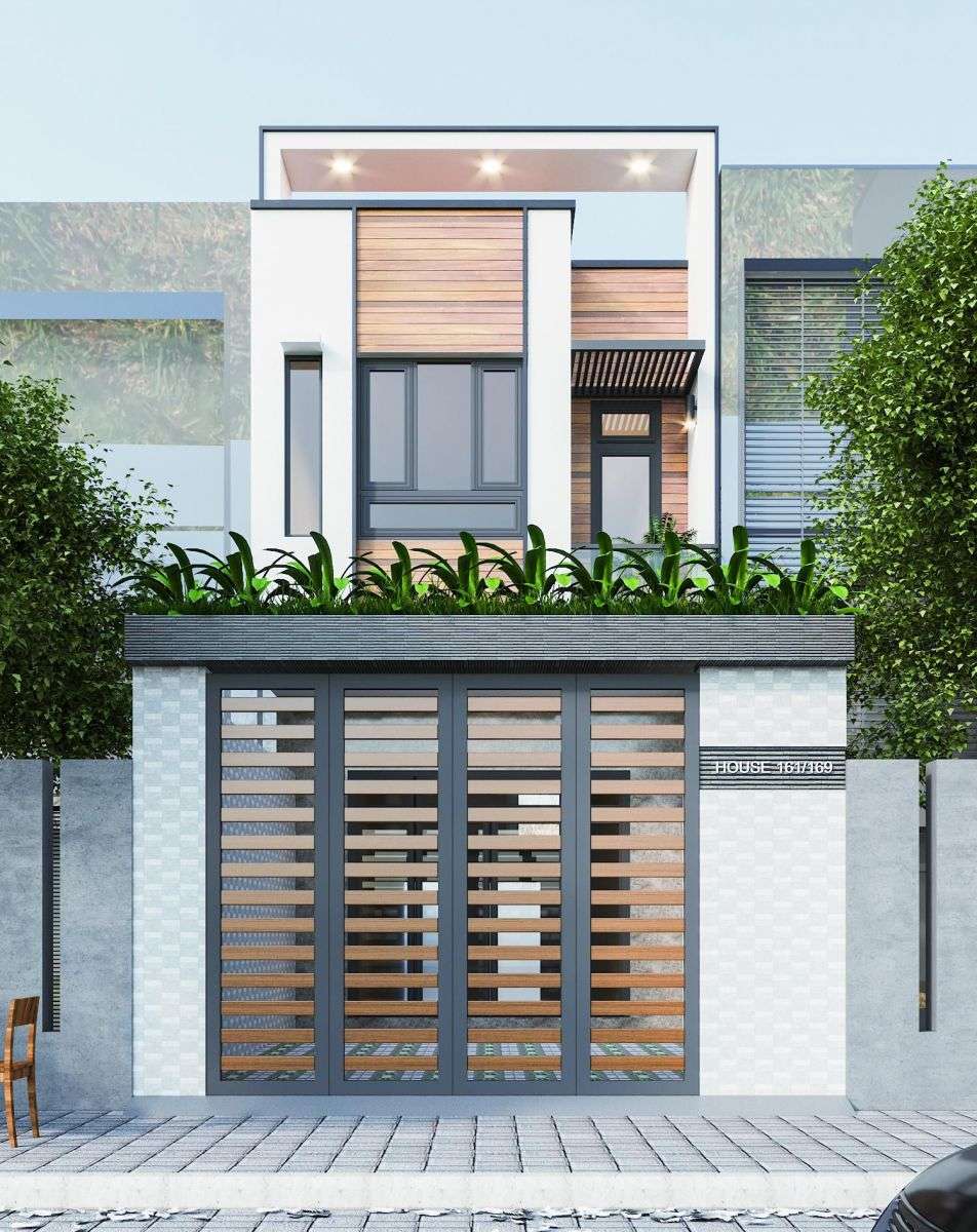 Mẫu nhà ống 2 tầng với ngân sách 250 triệu