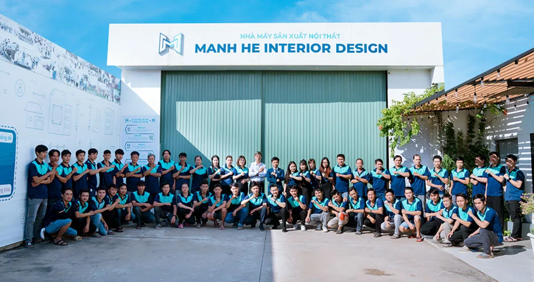 hình đội ngũ nội thất Mạnh Hệ