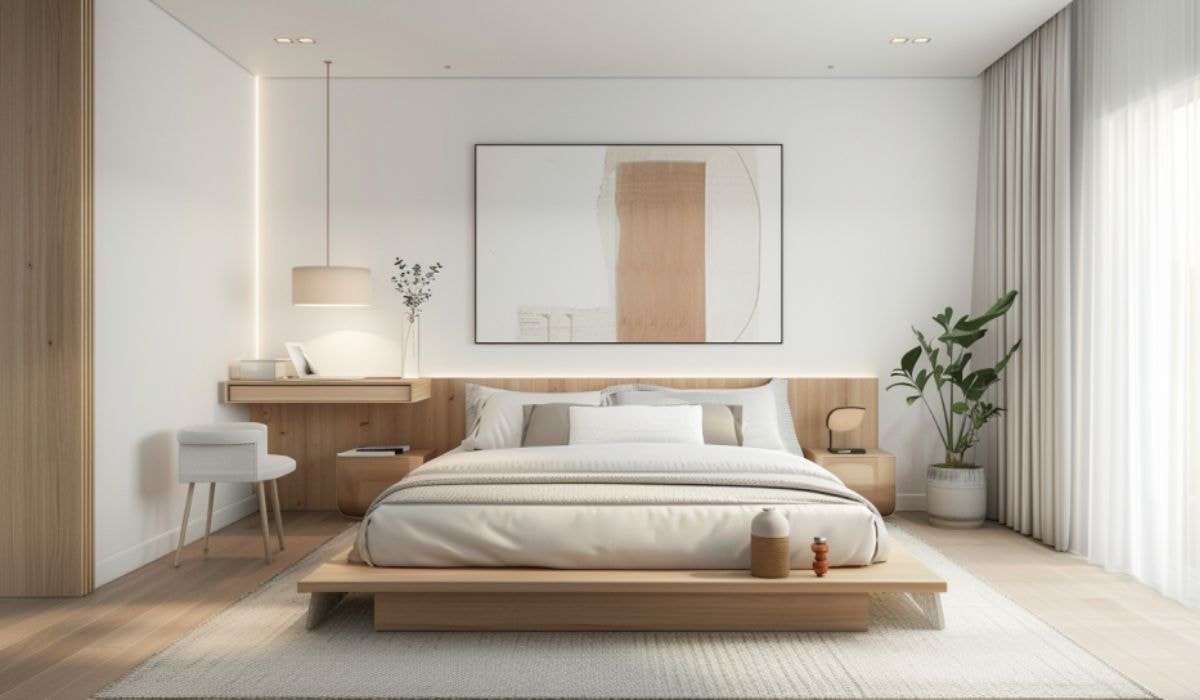 Phong cách Minimalism thể hiện ở lối bố trí đơn giản tạo sự thông thoáng cho căn phòng