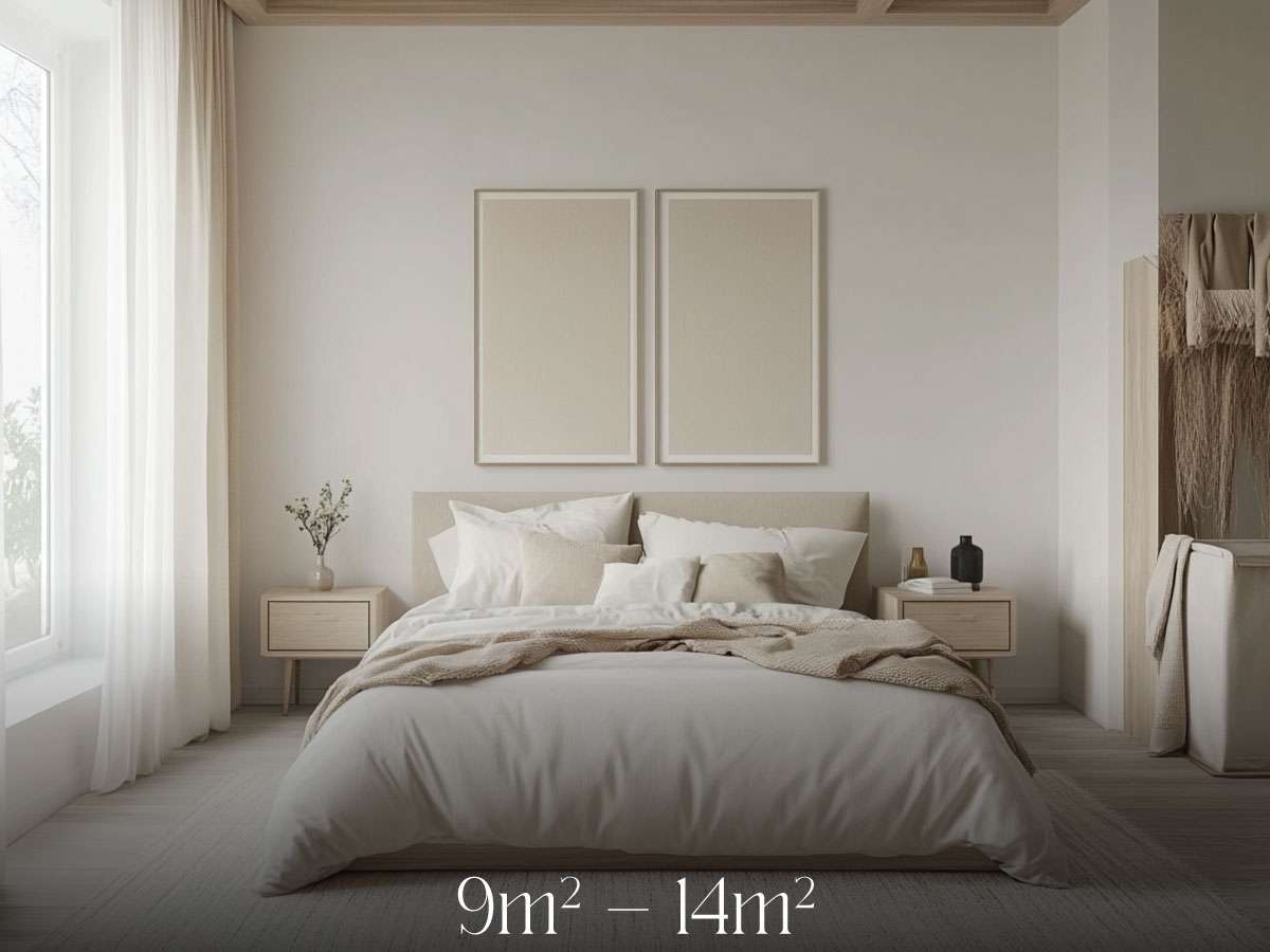 thiết kế phòng ngủ 9m2-14m2