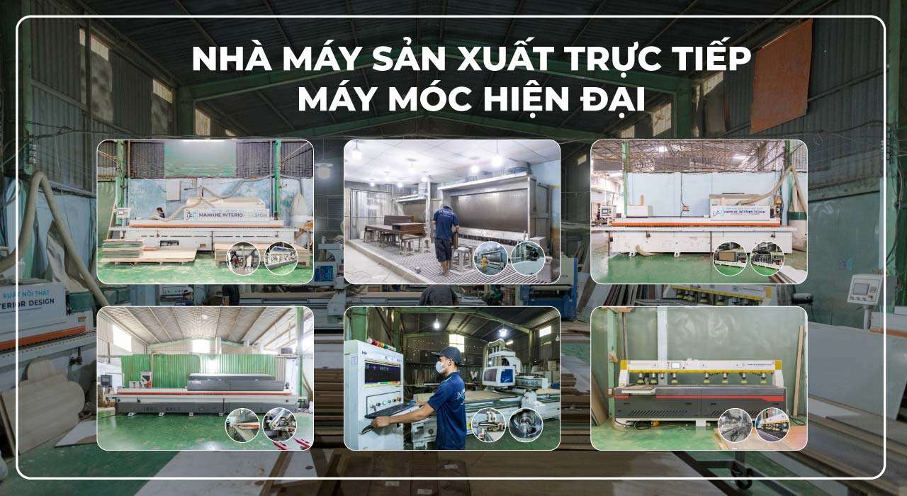 Trang bị máy móc sản xuất hiện đại tại xưởng Mạnh Hệ