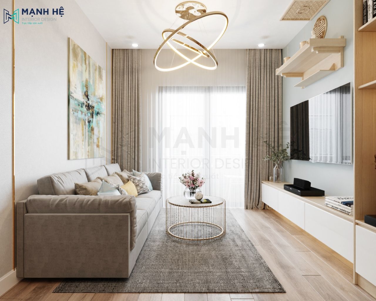 Thiết kế nội thất chung cư hiện đại
