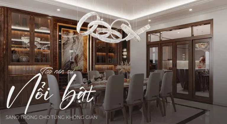 Sử dụng nội thất cao cấp tạo điểm nhấn cho từng không gian
