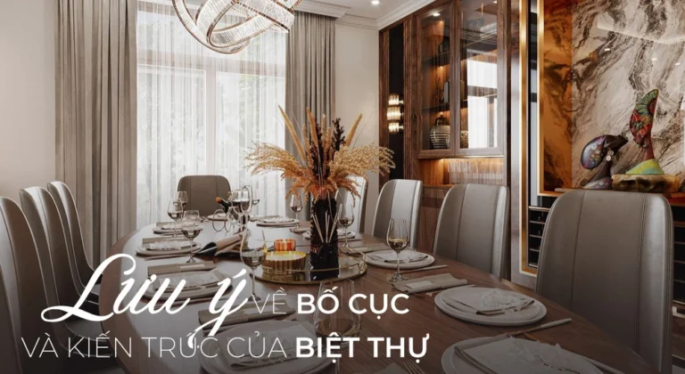 Chú ý về cách bố trí từng không gian chứ năng trong nhà