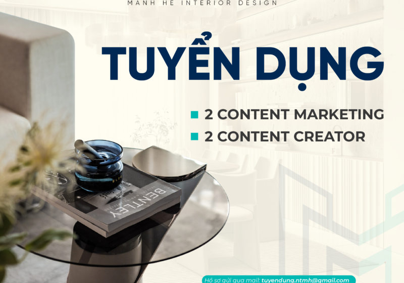 Tuyển dụng vị trí content creator và content marketing