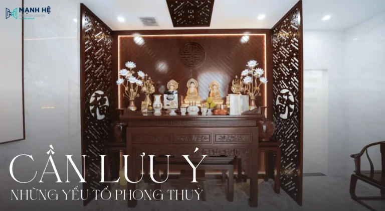 Những yếu tố phong thủy cần lưu ý trong thi công nhà phố