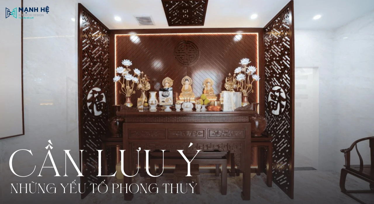 Những yếu tố phong thủy cần lưu ý trong thi công nhà phố