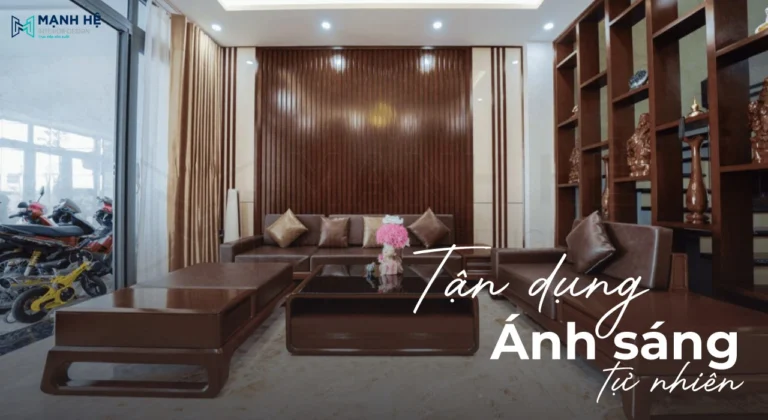 Tận dụng ánh sáng tự nhiên khi thiết kế và thi công nội thất nhà phố