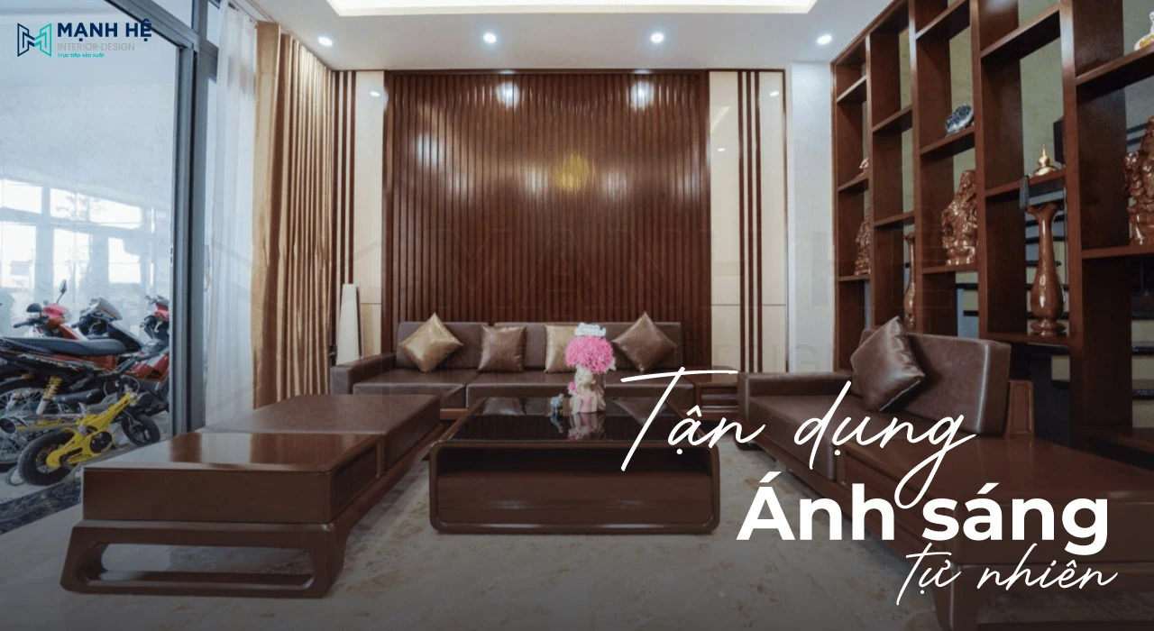 Tận dụng ánh sáng tự nhiên khi thiết kế và thi công nội thất nhà phố