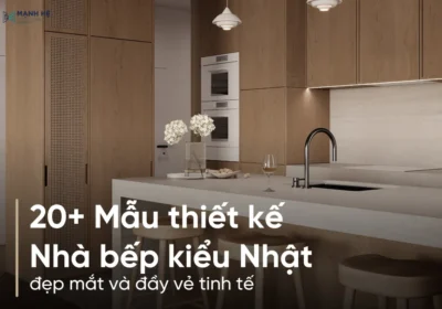 mẫu nhà bếp kiểu Nhật đẹp mắt và vô cùng tinh tế