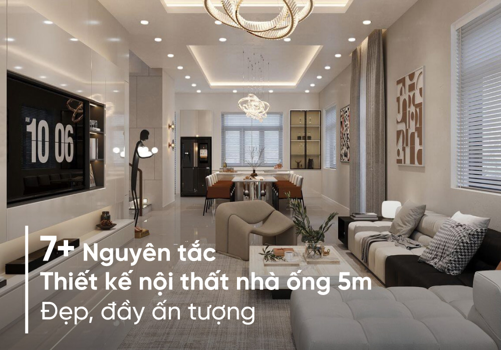 Thiết kế nhà ống 5m