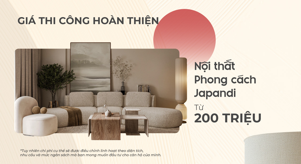 Giá Thi Công Nội Thất Phong Cách Japandi