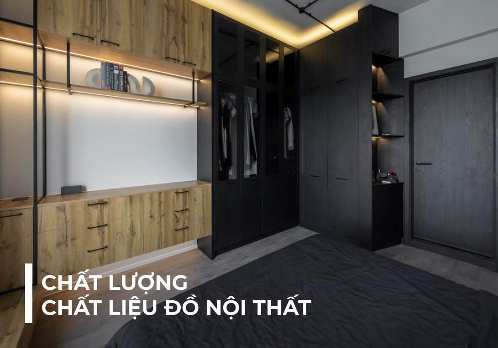 Hệ tủ được sản xuất với nhiều hộc tủ rộng rãi với sự cắt gọt tỉ mỉ phần cửa tủ kèm phần tay nắm kim loại