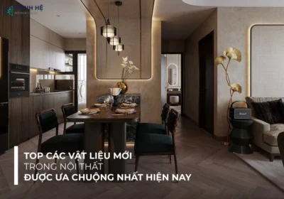 Các vật liệu mới trong nội thất như gỗ nhựa composite, nhôm kính hệ slim, kính in UV đã giúp người tiêu dùng có trải nghiệm thuận lợi hơn trong không gian sống