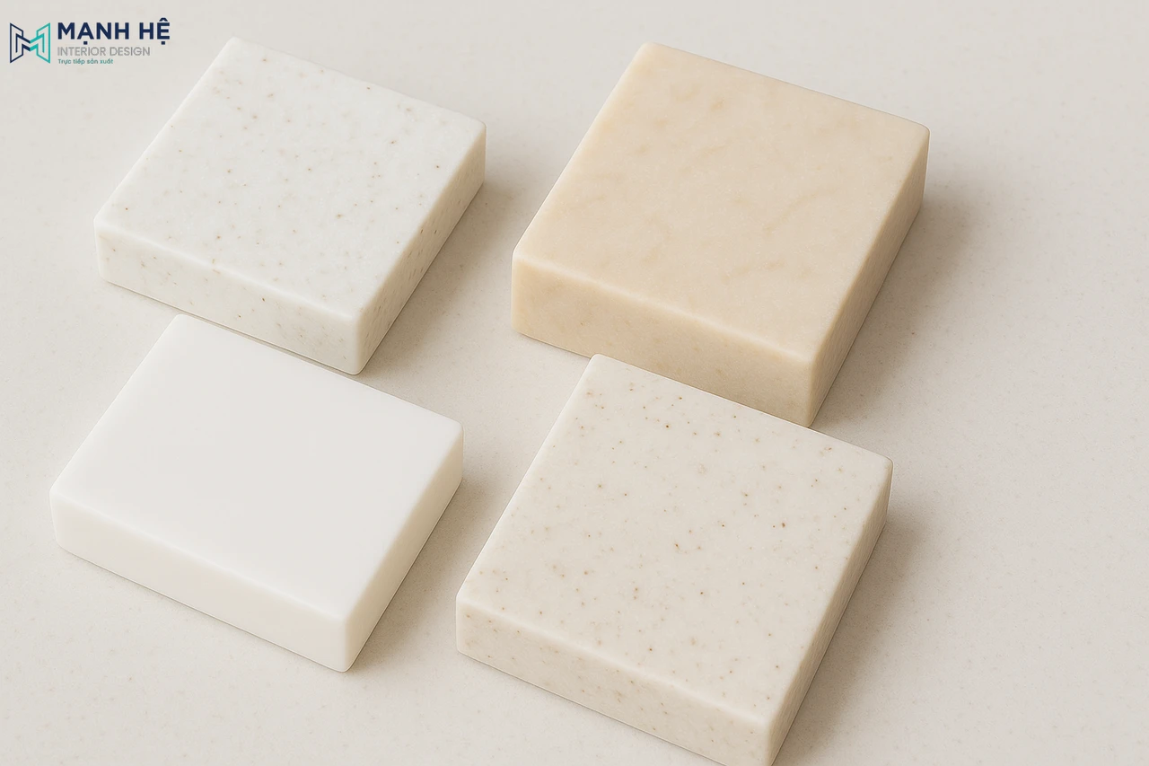 Đá nhân tạo Solid Surface với đa dạng màu sắc hiện đại là giải pháp để nâng tầm thẩm mỹ cho không gian sống của bạn