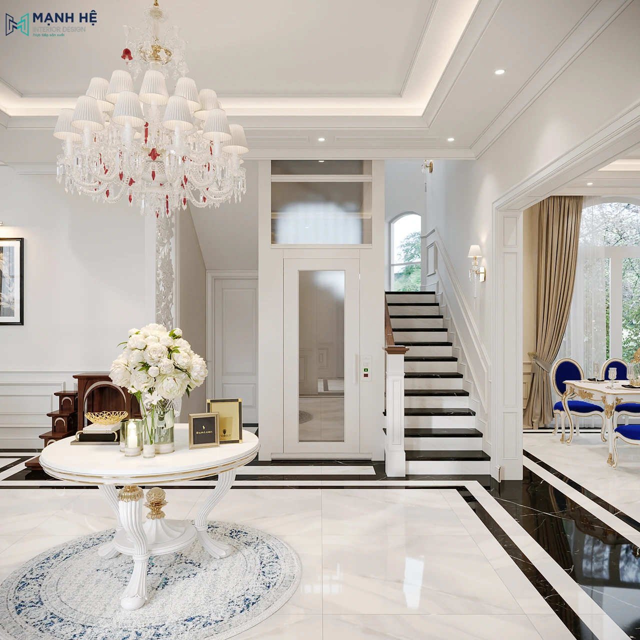 Thiết kế cầu thang theo số bậc phong thủy giúp mang lại sự hưng vượng cho ngôi nhà