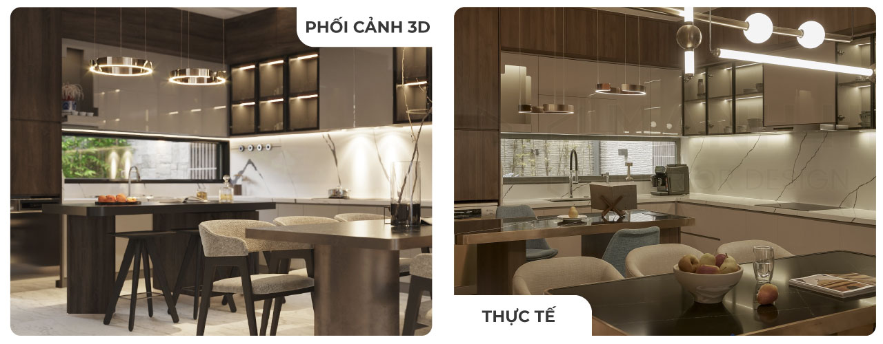 Thi công nội thất theo yêu cầu cam kết giống bản vẽ