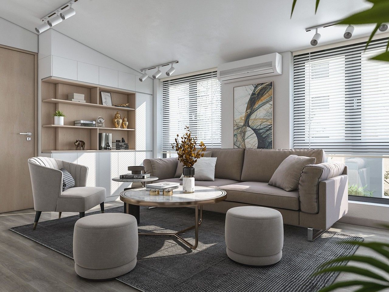 Sofa tiếp khách dựa lưng làm điểm tựa, giúp các buổi đàm phán thuận lợi.