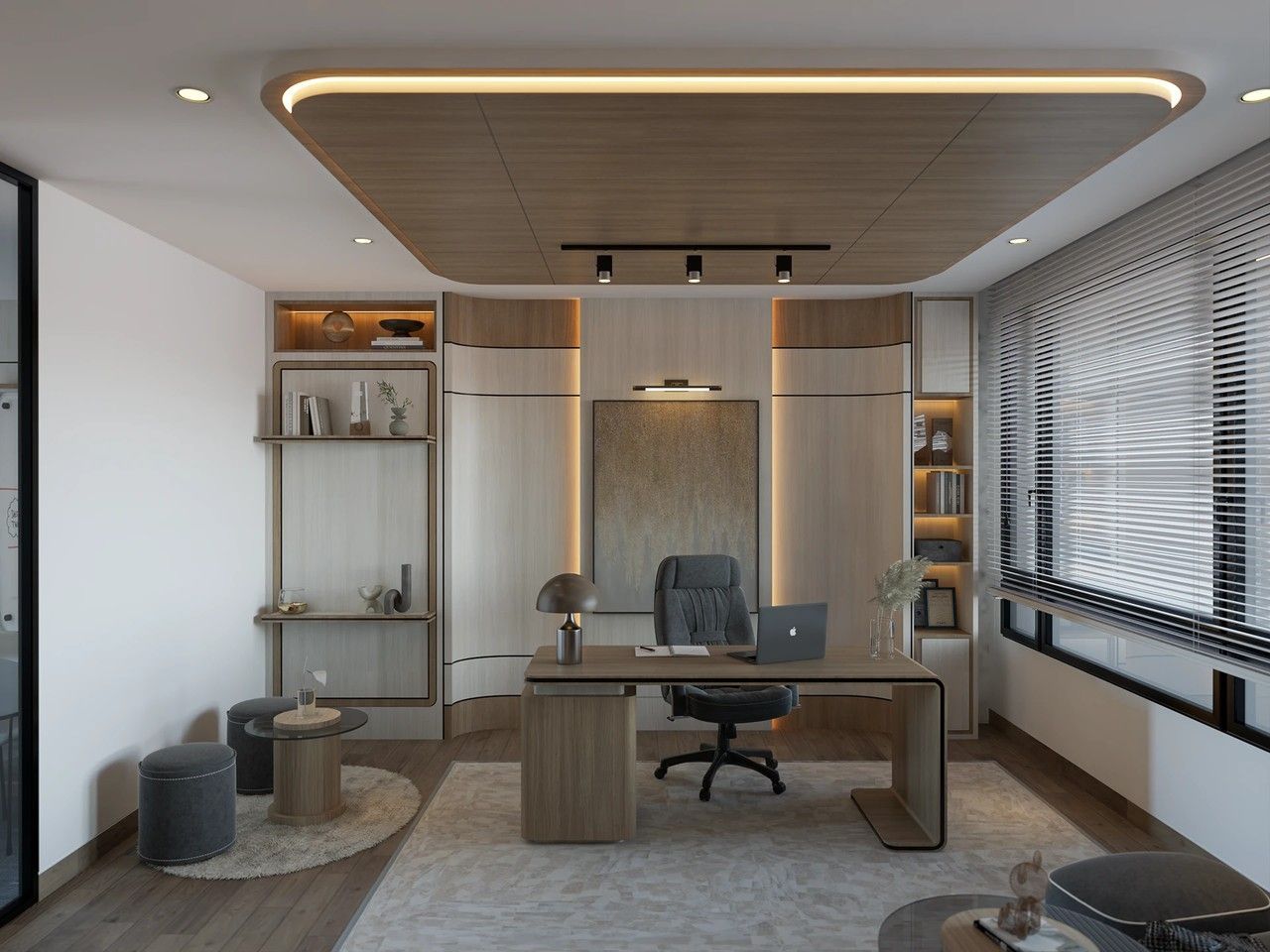 Phòng làm việc cho giám đốc diện tích lớn đẹp đầy đủ tiện nghi