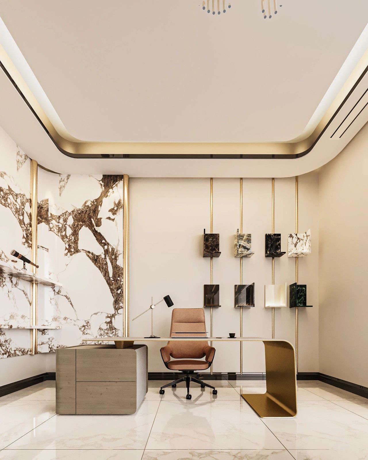 Không gian làm việc cho giám đốc sang trọng, cao cấp