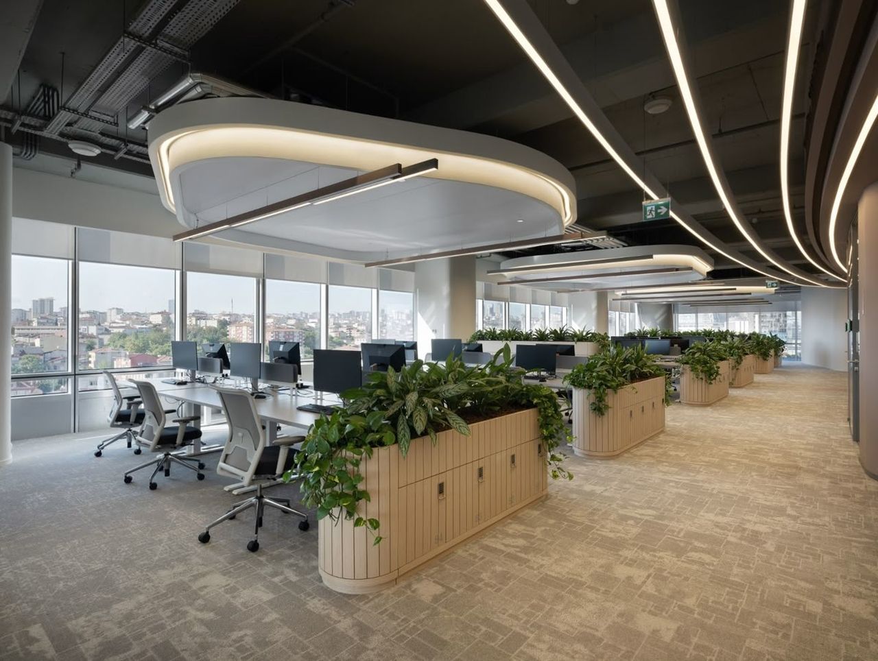 Bố trí không gian các phòng ban hợp lý, thuận tiện trao đổi