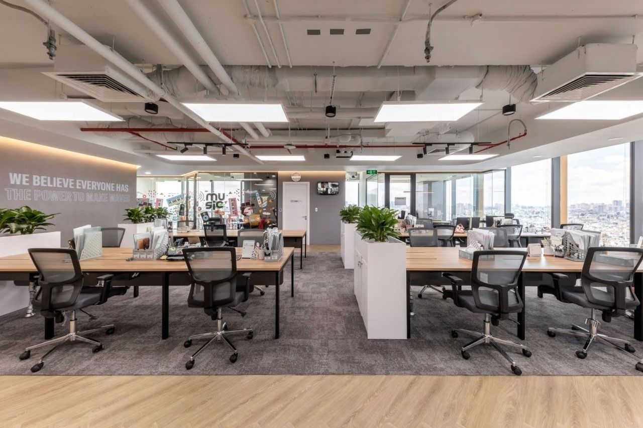 Phân chia khu vực làm việc chung của các bộ phận hợp lý