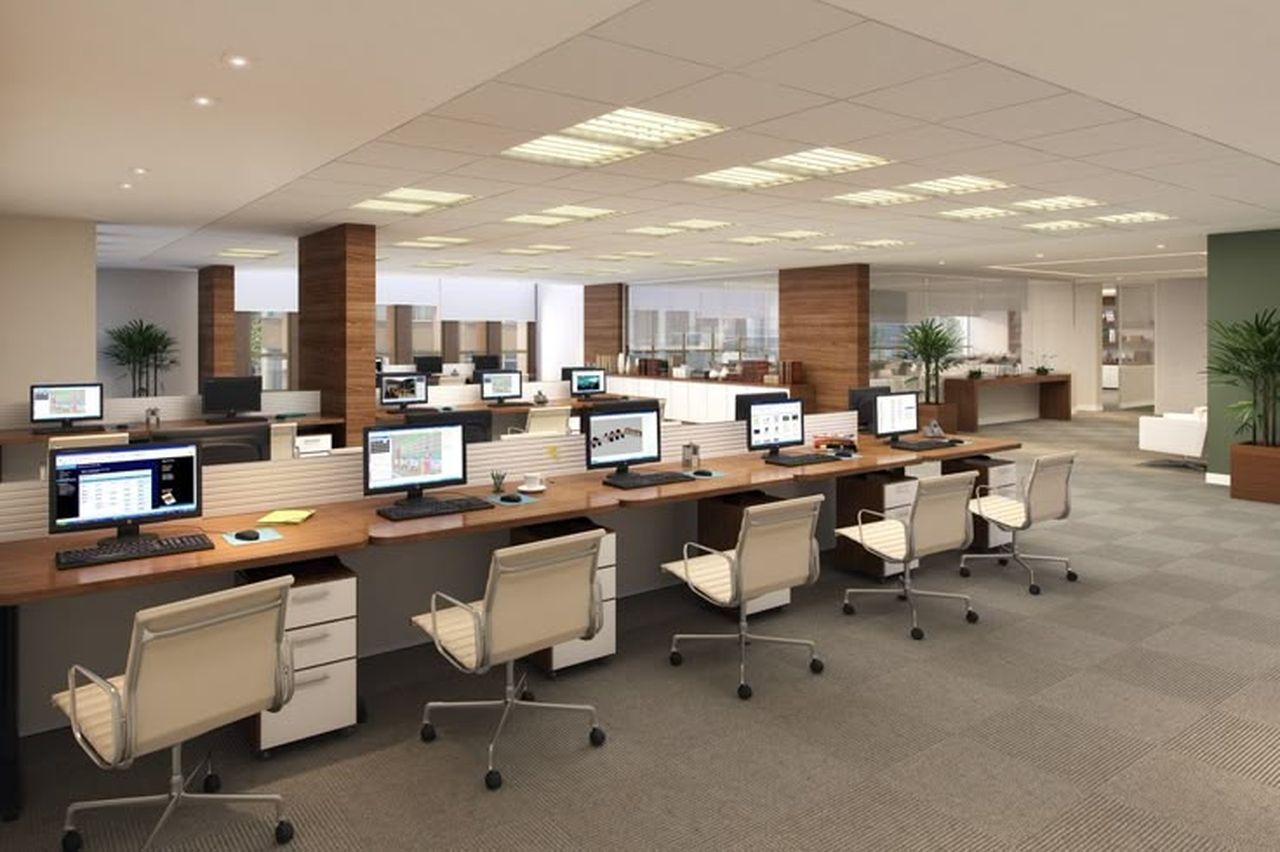 Không gian văn phòng được thiết kế theo phong cách hiện đại