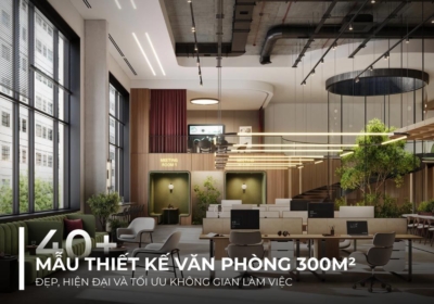 40+ Mẫu thiết kế văn phòng 300m2 đẹp, hiện đại và tối ưu không gian làm việc