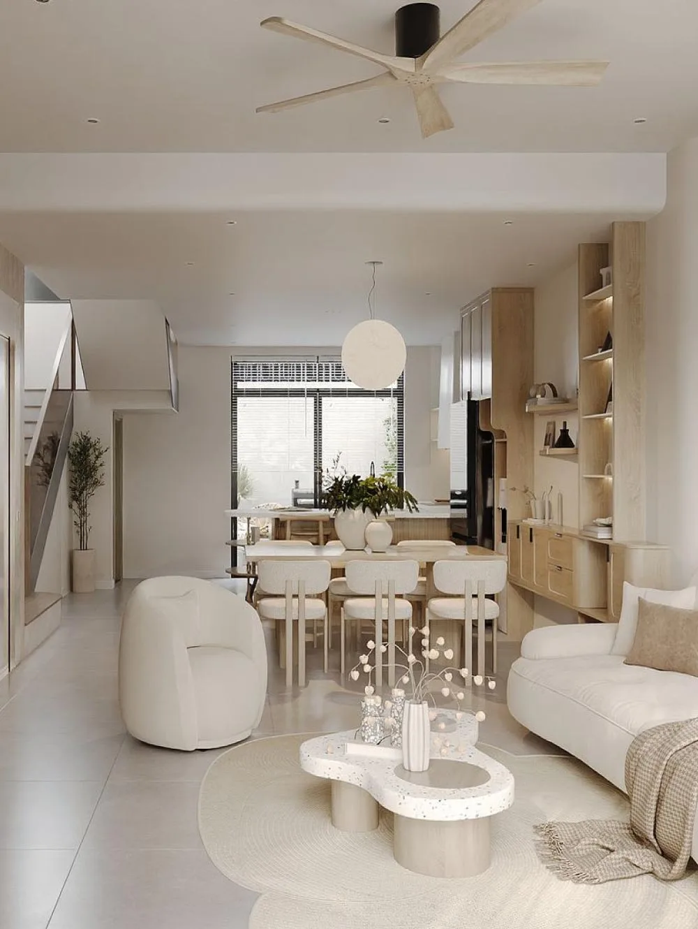 Thiết kế nội thất nhà phố