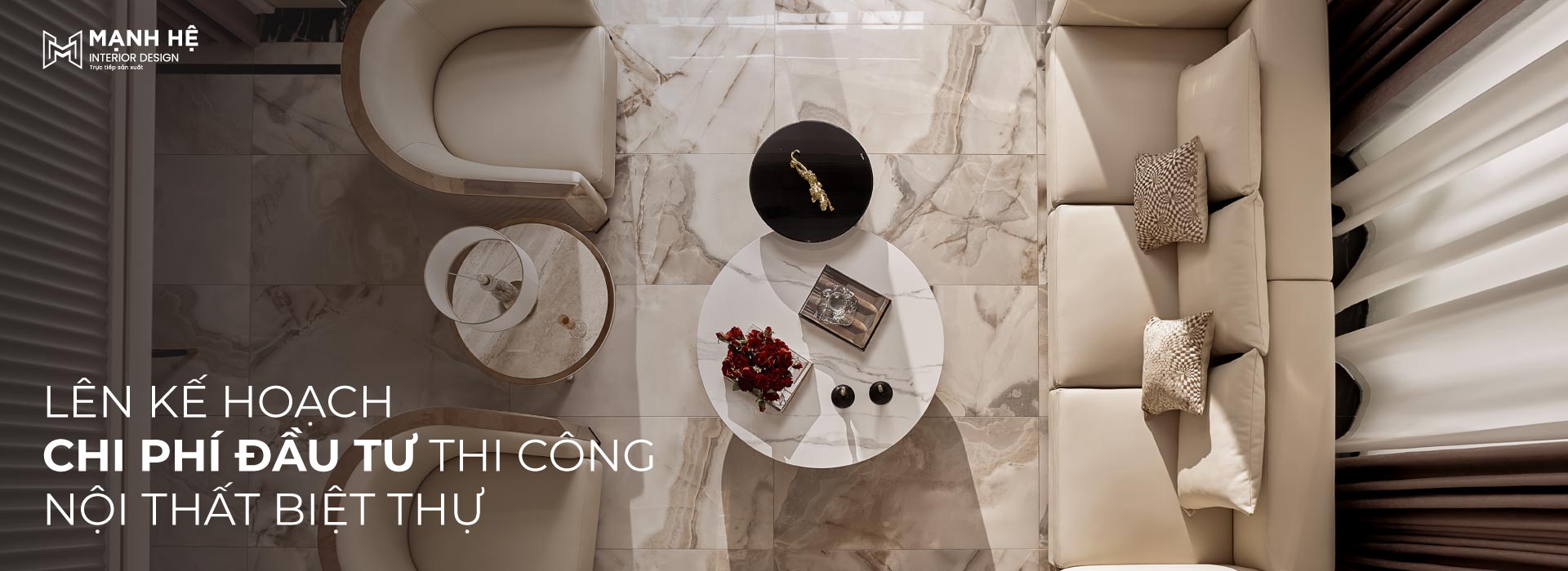 Lên kế hoạch chi phí đầu tư khi thi công nội thất biệt thự
