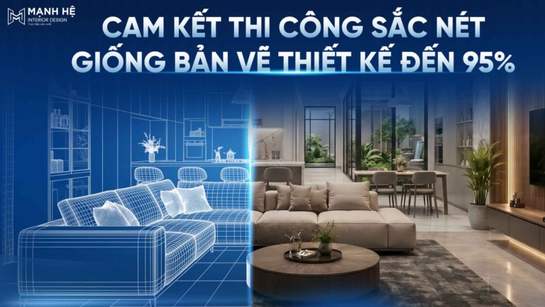 Công trình thực tế sau khi thi công nội thất nhà phố hoàn thiện chỉn chu và giống bản vẽ thiết kế đến 95%.