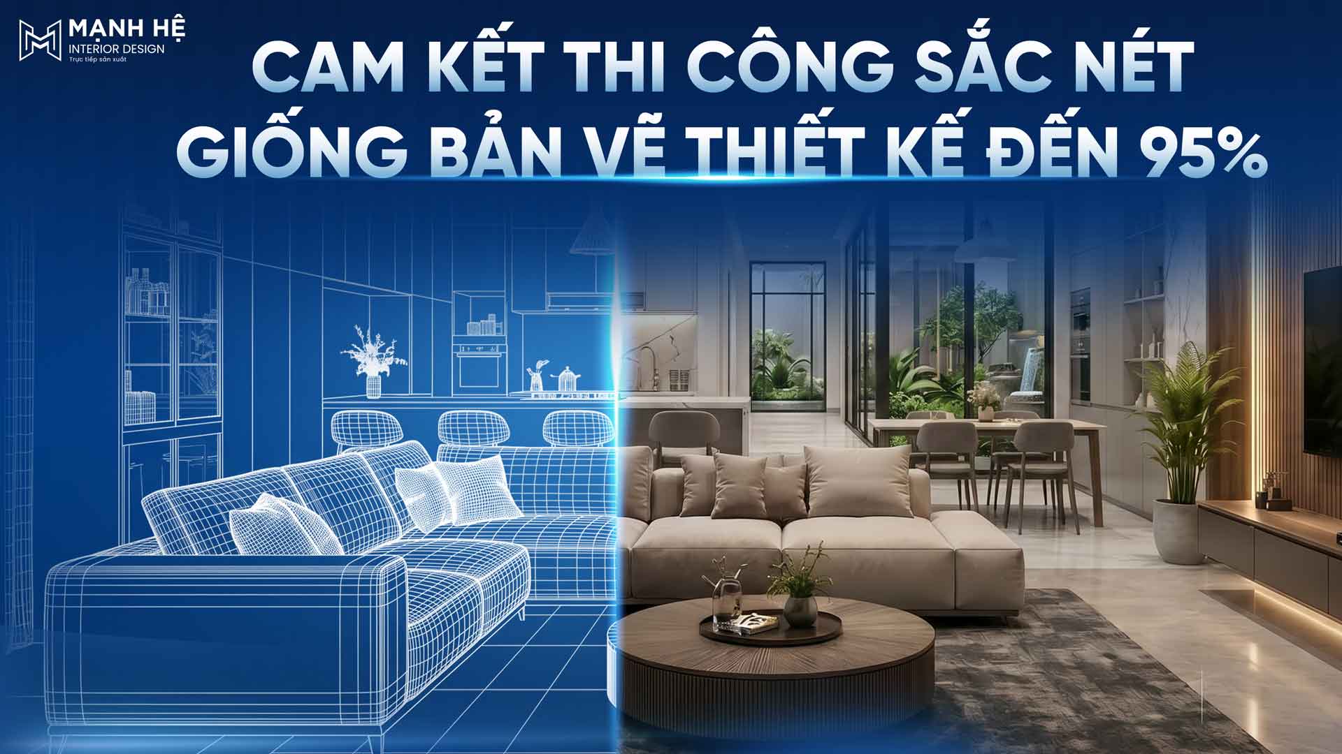 Công trình thực tế sau khi thi công nội thất nhà phố hoàn thiện chỉn chu và giống bản vẽ thiết kế đến 95%.