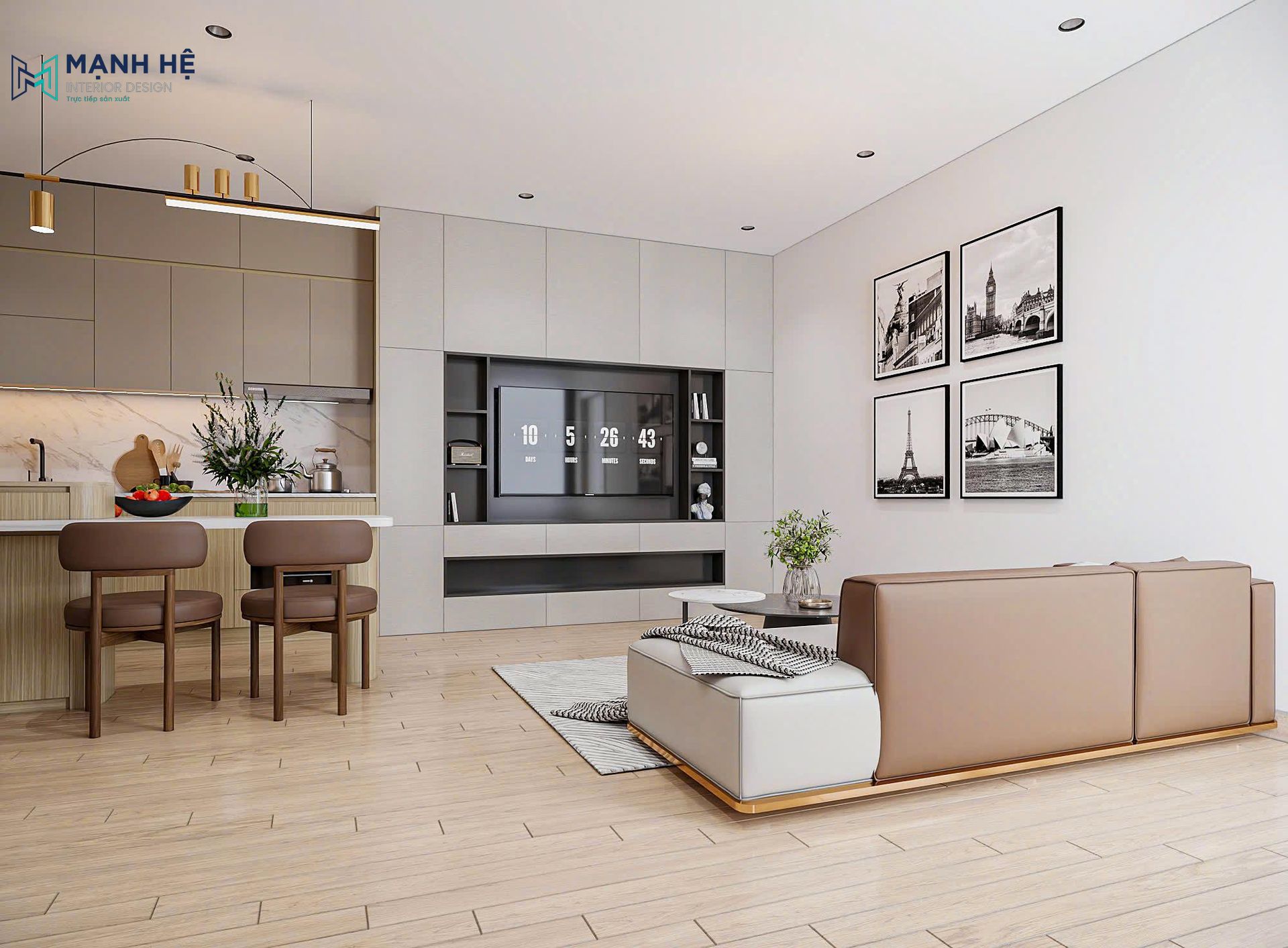 Nội thất căn hộ dịch vụ dự án C&M House tầng 2 chị Y