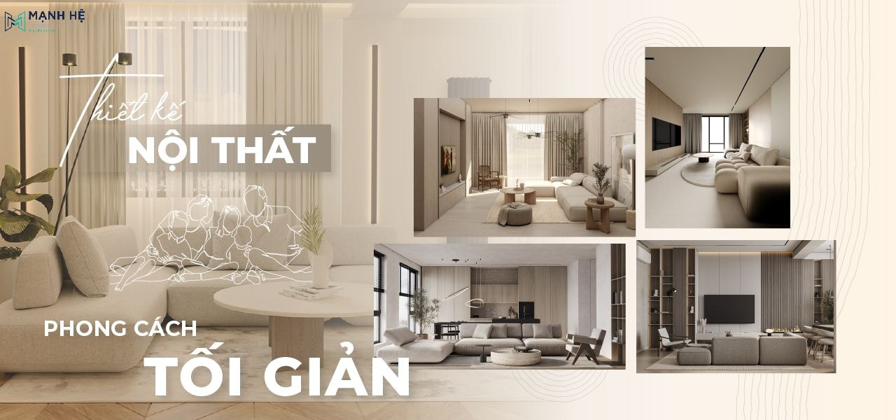 phong cách thiết kế nội thất tối giản